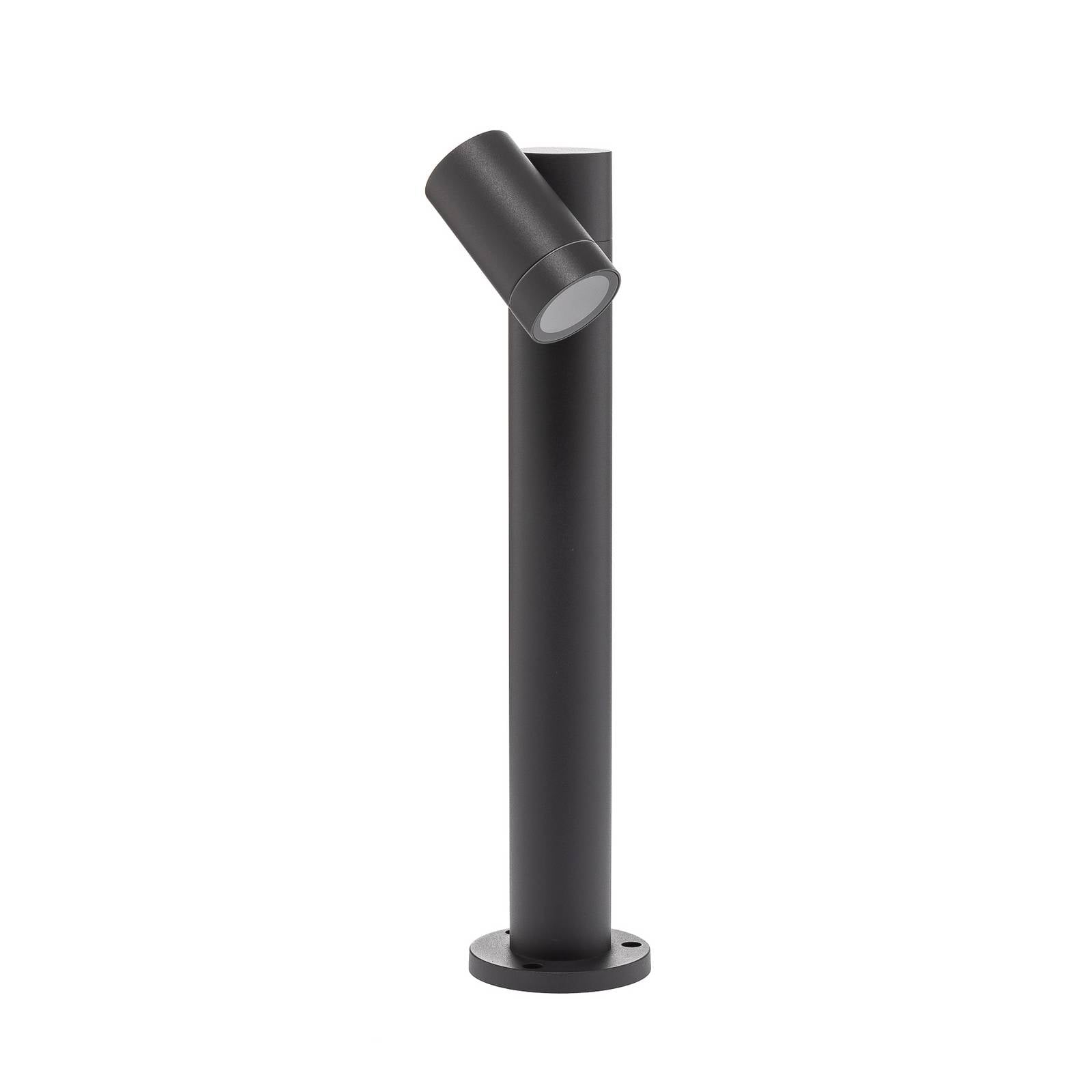 Prios Sockelleuchte Tulimar, 45cm, anthrazit 1-flg., Metall
