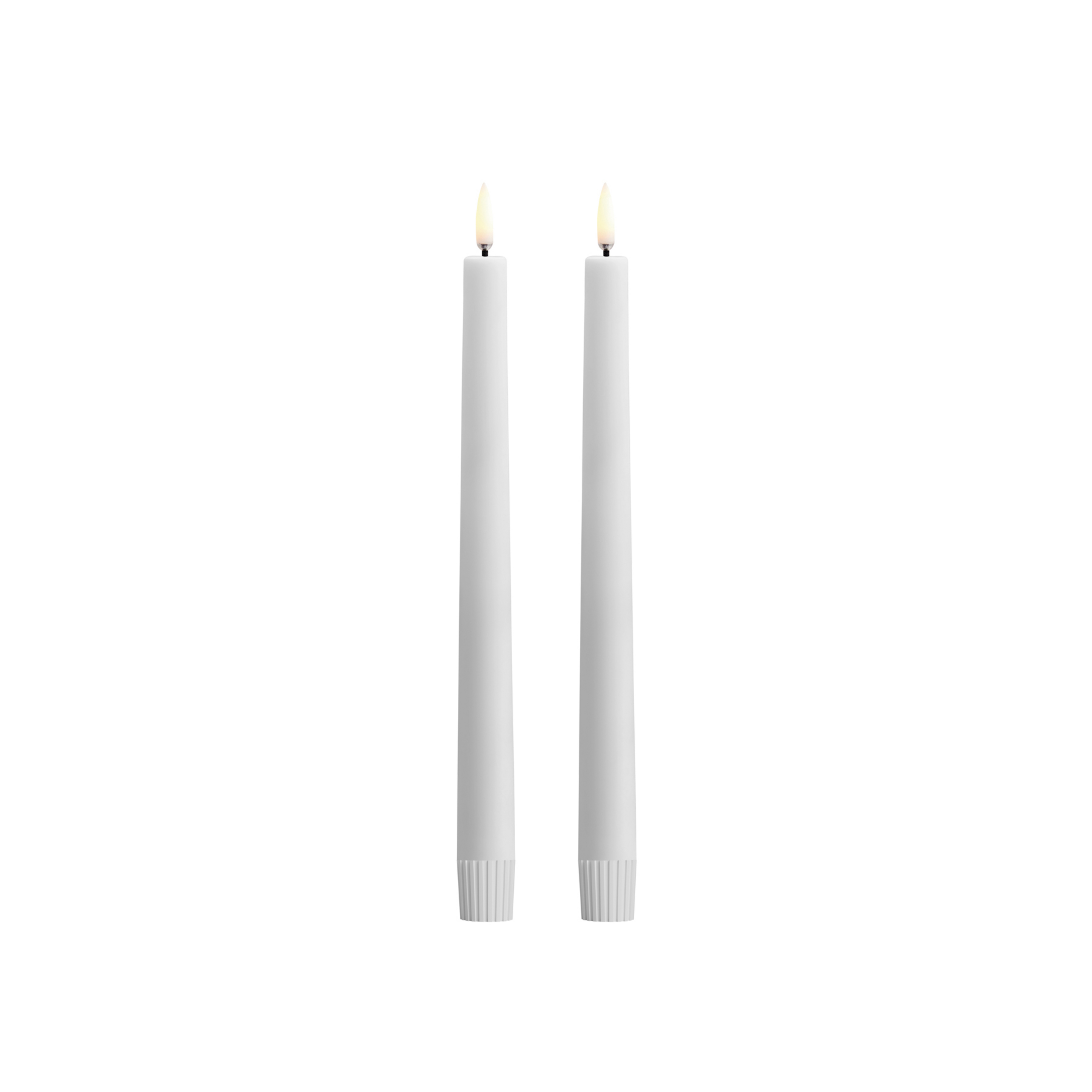 TAPER LED-kynttilä, 2 kpl, valkoinen, korkeus 25 cm - Uyuni Lighting
