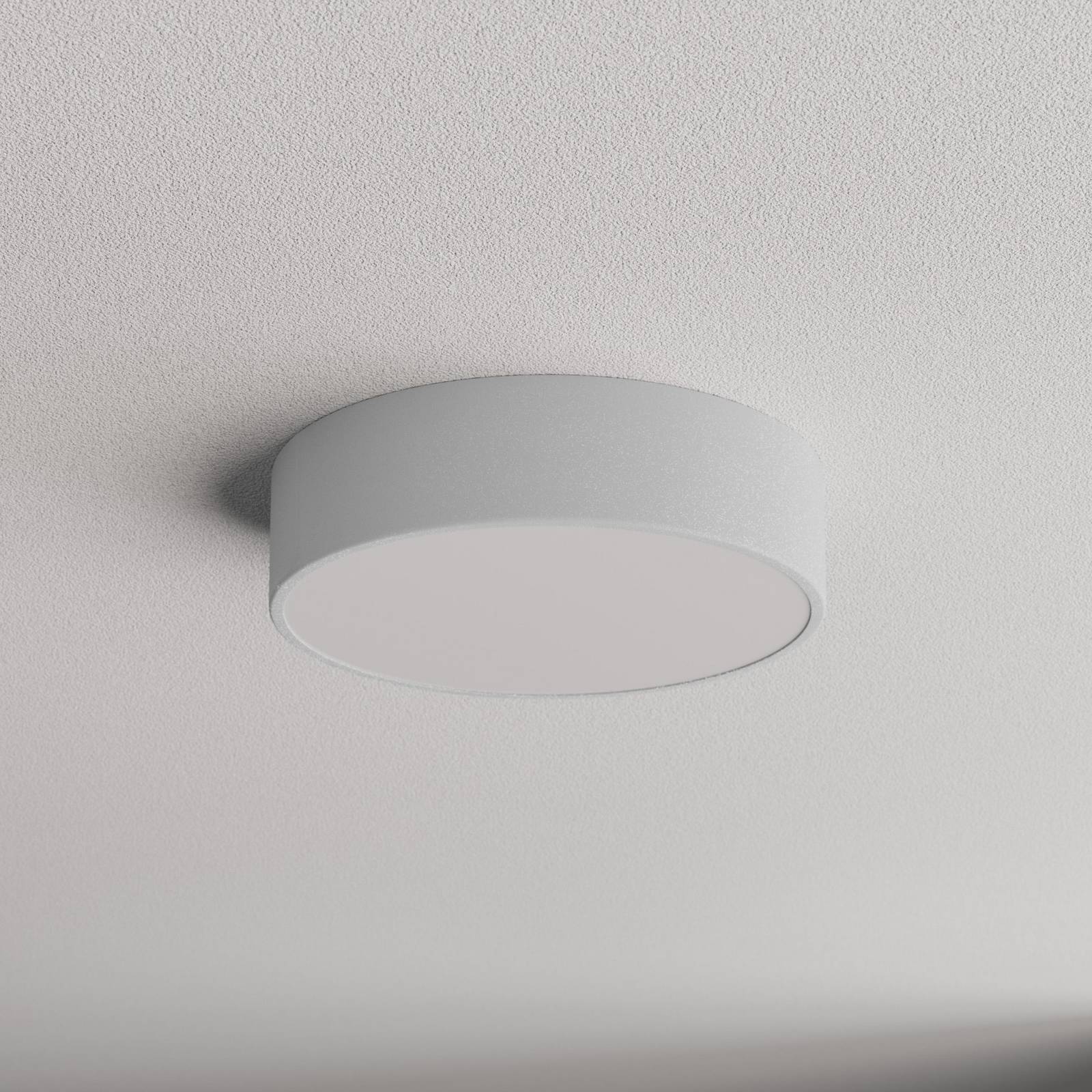 Deckenlampe Cleo 300, grau, Sensor, IP54, Ø 30 cm, Metall günstig online kaufen