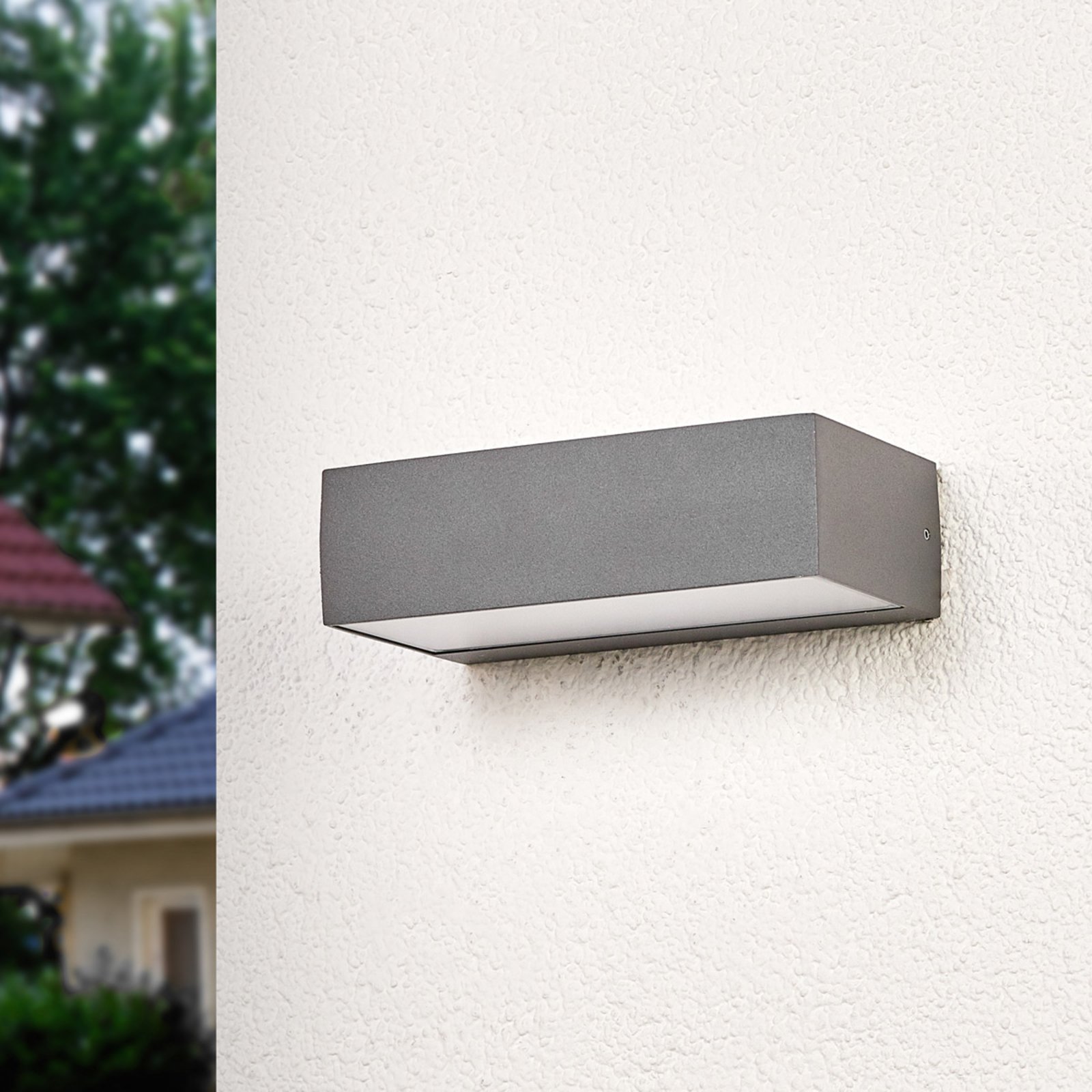 Lissi Außenwandleuchte IP54 Dark Grey - Lucande