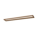 Puro LED-Wandlampe, bronze, Breite 100cm, Alu, Dimmer - PURE
