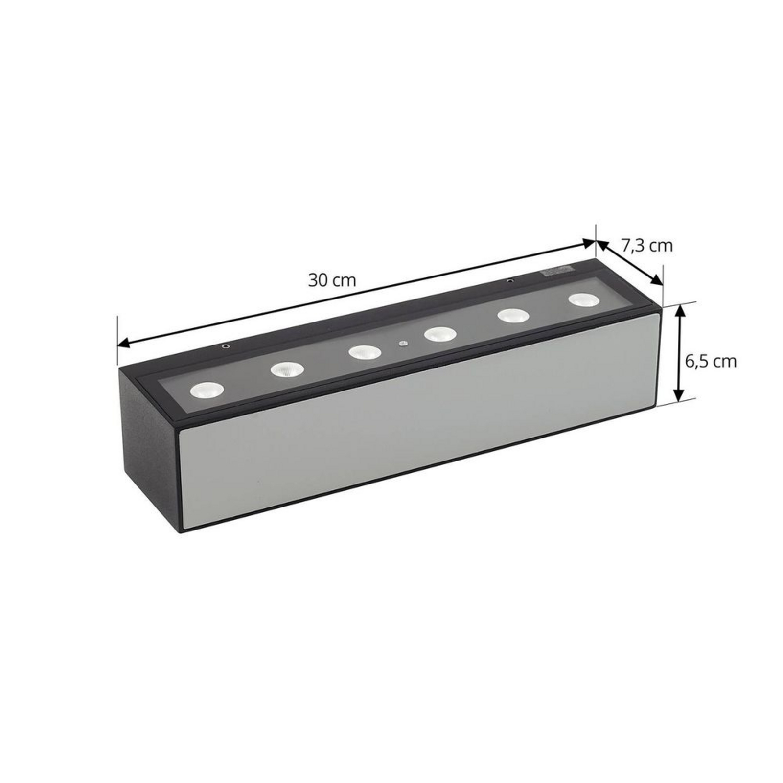 Selim LED Kültéri Fali Lámpa L30 Fekete - Lucande