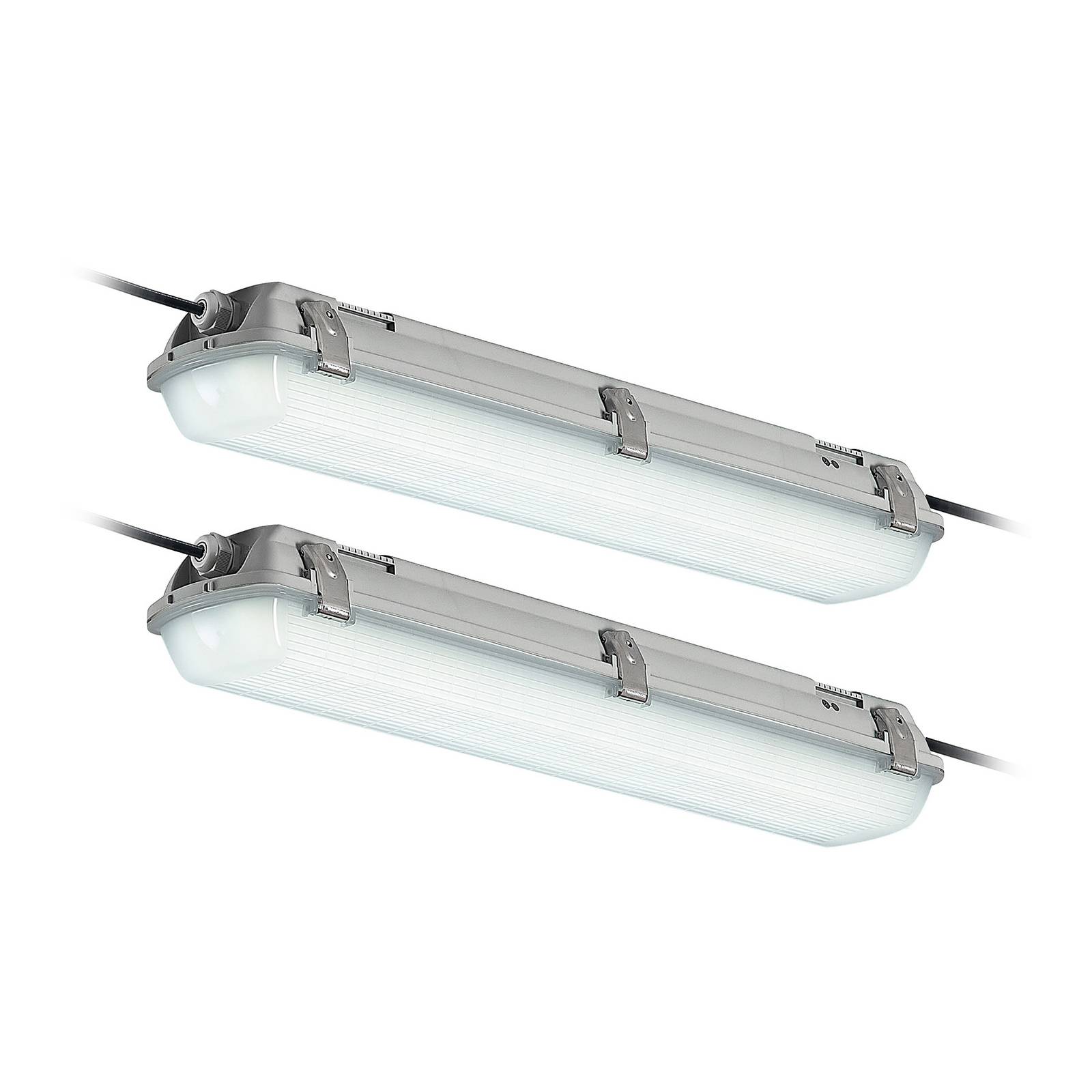 Arcchio LED-Feuchtraumleuchte Rao, Länge 61,8 cm, 2er-Set