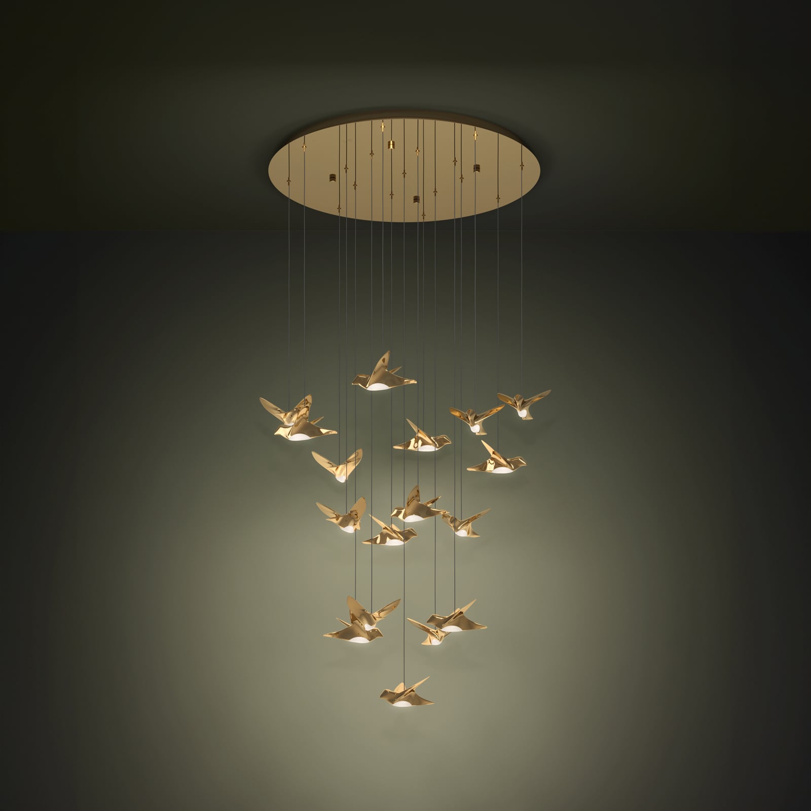 Paratebueno závěsné světlo, mosazné kulaté - EGLO Stars of Light