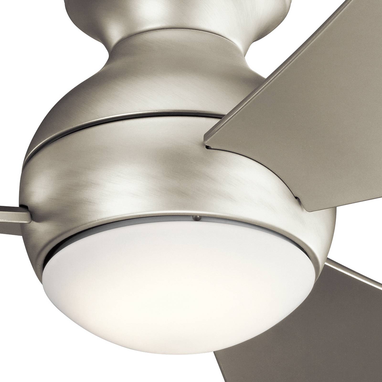 Image of KICHLER Ventilateur de plafond LED Sola, IP23 nickel 5024005728115