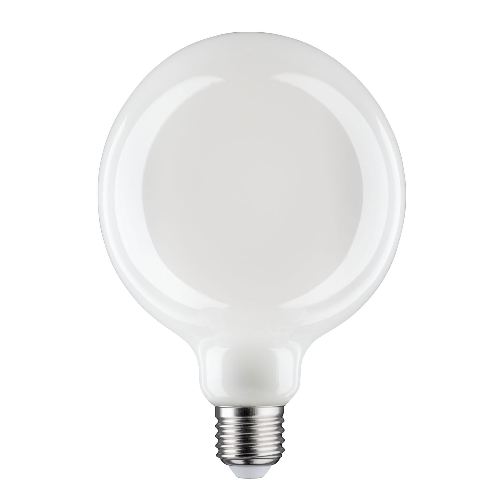 Skleněná LED žárovka E27 9W G125 Fil 2 700K opál stmívatelná