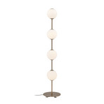 Audrey LED floor lamp, brass-coloured, 128 cm, 4-bulb - UMAGE
