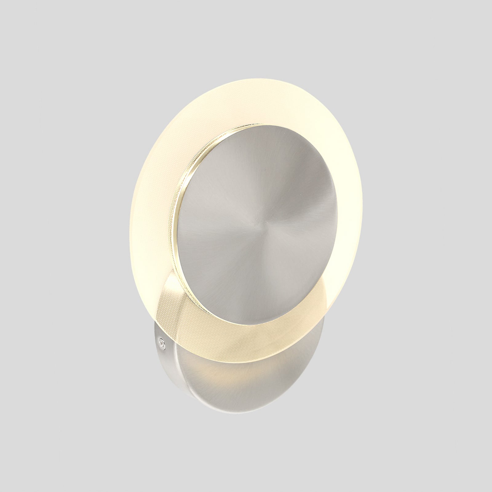 LED sienas lampa „Lido“, tērauda pelēka, metāls, 2700 K