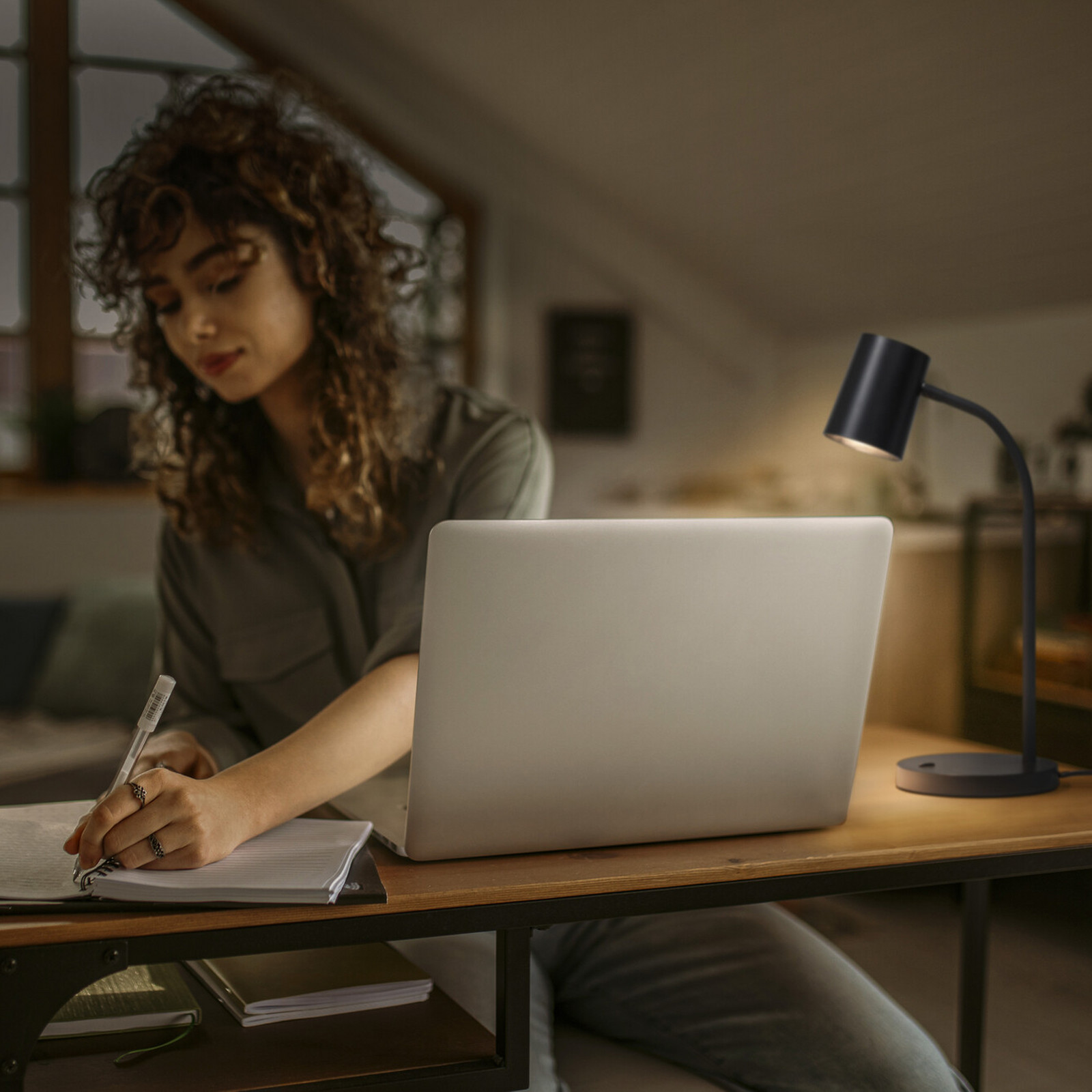 Lampa de masă OSRAM Office Line Desk Trapezium negru GU10 - Studiu / Birou - Modern - Plastic