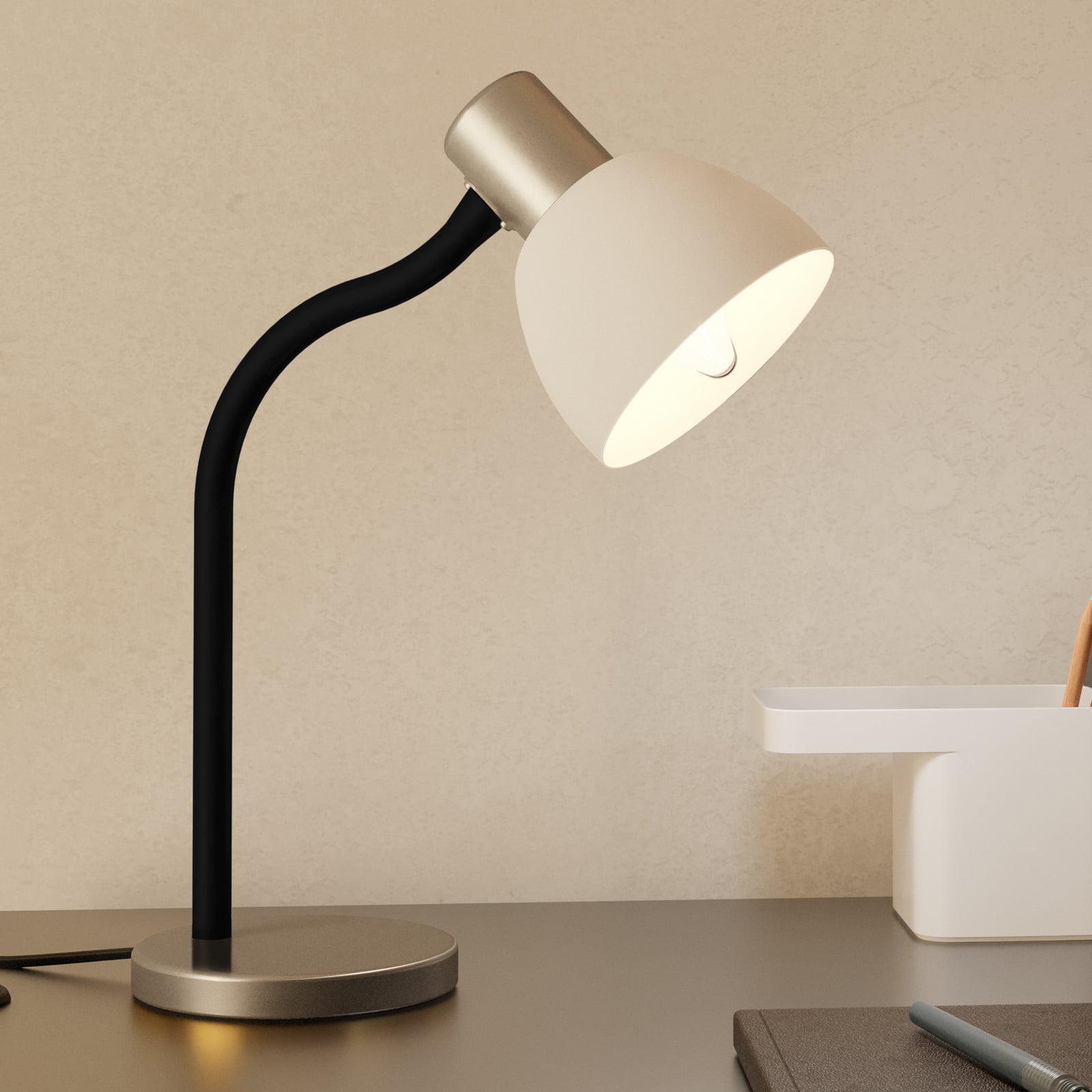 Tischleuchte Macere, Höhe 34 cm, Stahl