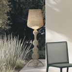 Kartell Kabuki LED outdoor floor lamp, dove grey, IP44, dimmable