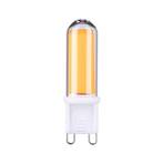 Pauleen bi-pin LED bulb, G9, 4.6 W, clear, 2,700 K