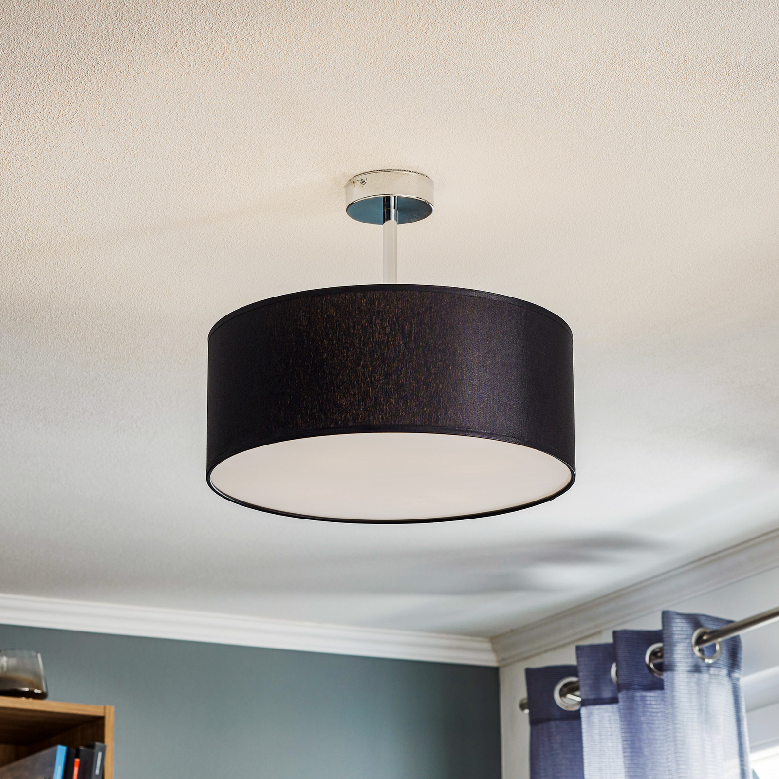 Rondo loftlampe med afstand, mørkegrå, Ø 45 cm