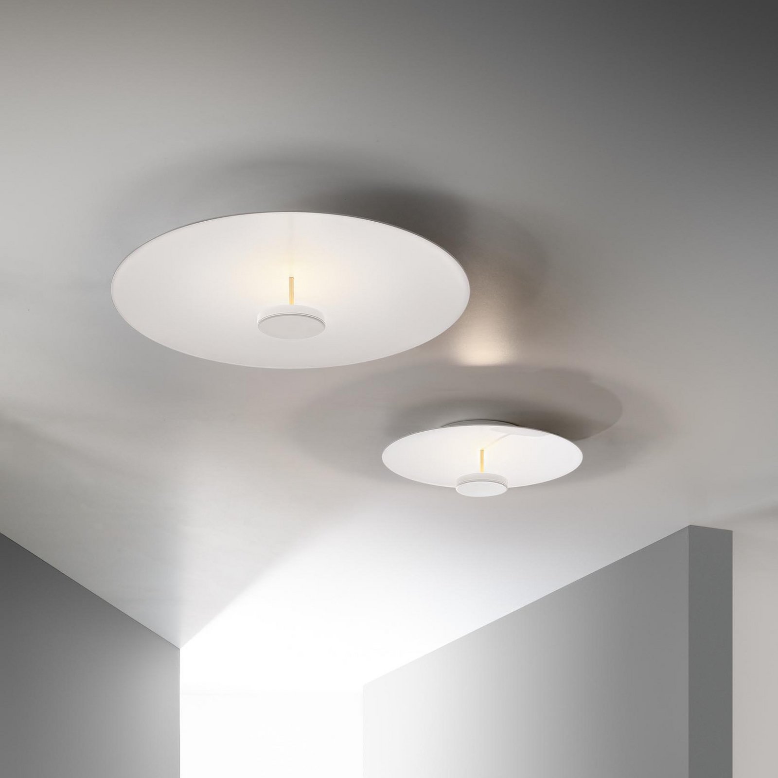 OLEV LED-Deckenlampe OVERFLY PLUS, weiß, Ø 55 cm, Metall 927