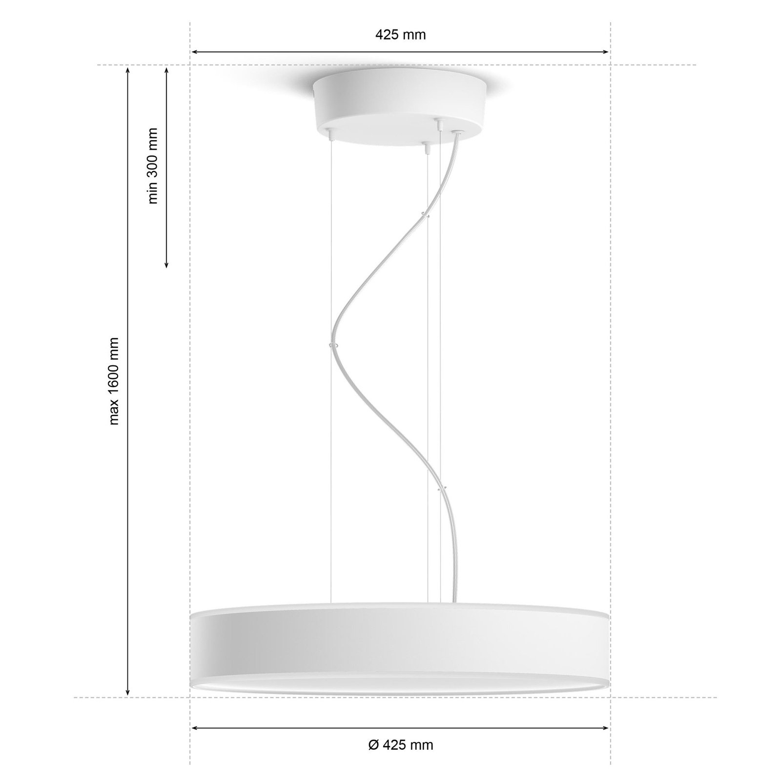Hue Enrave Pendelleuchte White Amb. White - Philips Hue