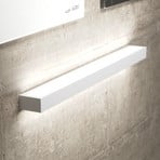 Mera aplique de pared LED, ancho 80 cm, blanco, 3000K