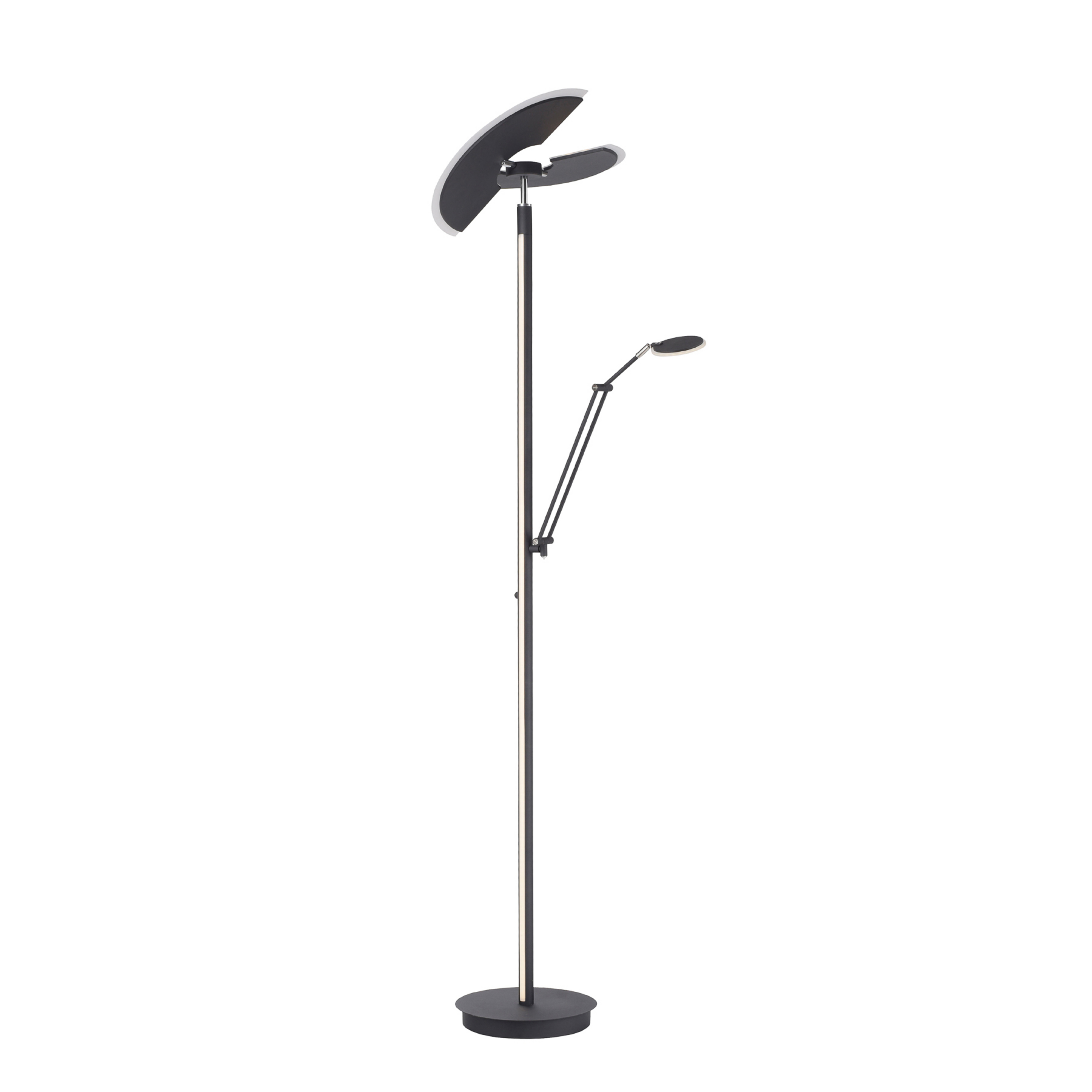 Mutil LED-Stehleuchte, graphite, Leselampe, CCT - PURE