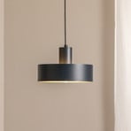 Rif M pendant light, anthracite, 1-bulb, Ø 25 cm, steel