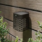 Lampada da parete a LED e solare Philips Hara, nera, con sensore, IP44