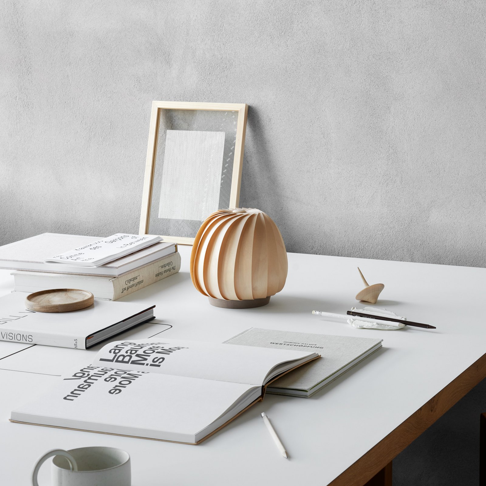 ST906 Tischleuchte, 20 cm, Holz - Tom Rossau