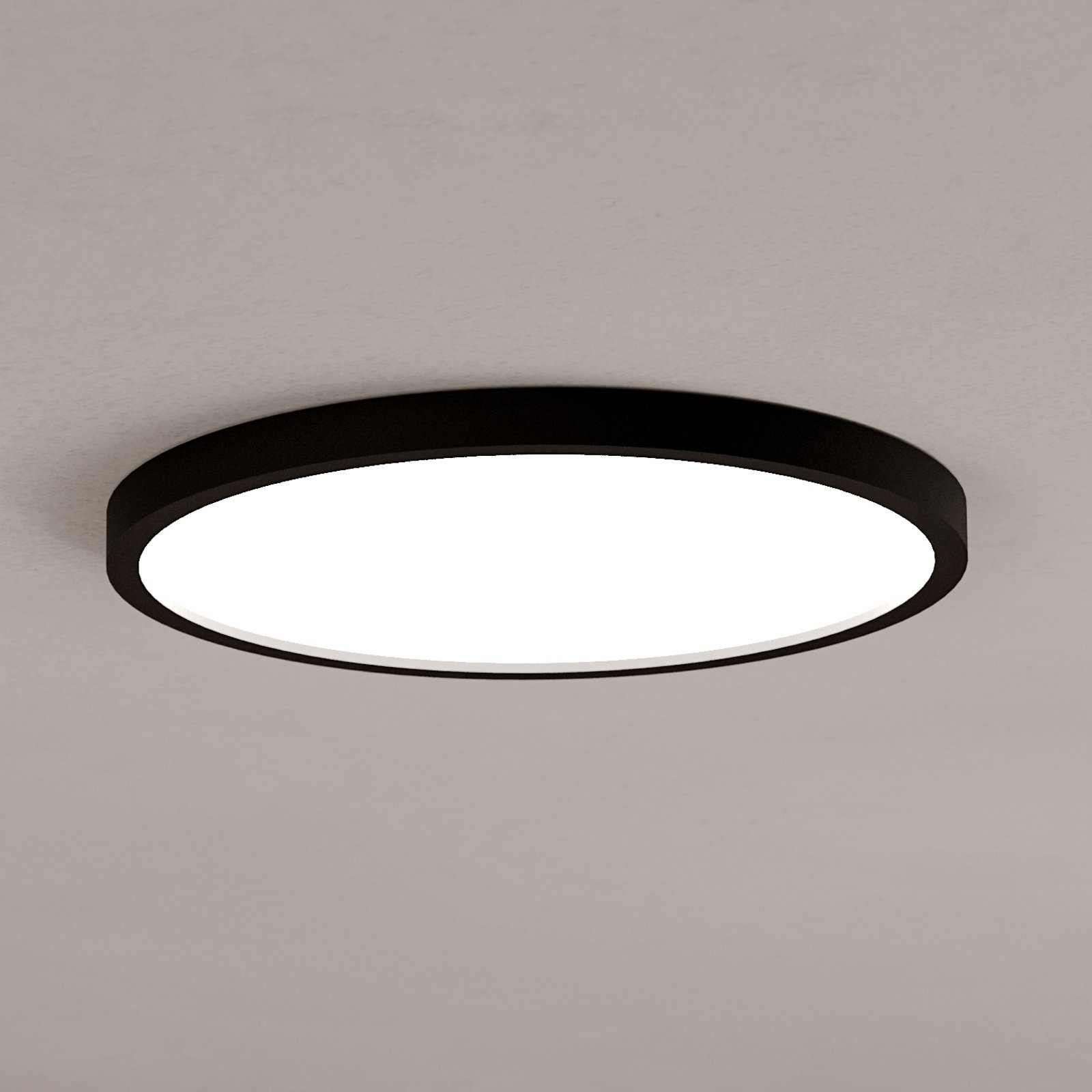 EGLO connect Smart-LED-Aufbauleuchte Fueva 6-Z,schwarz,Ø38cm