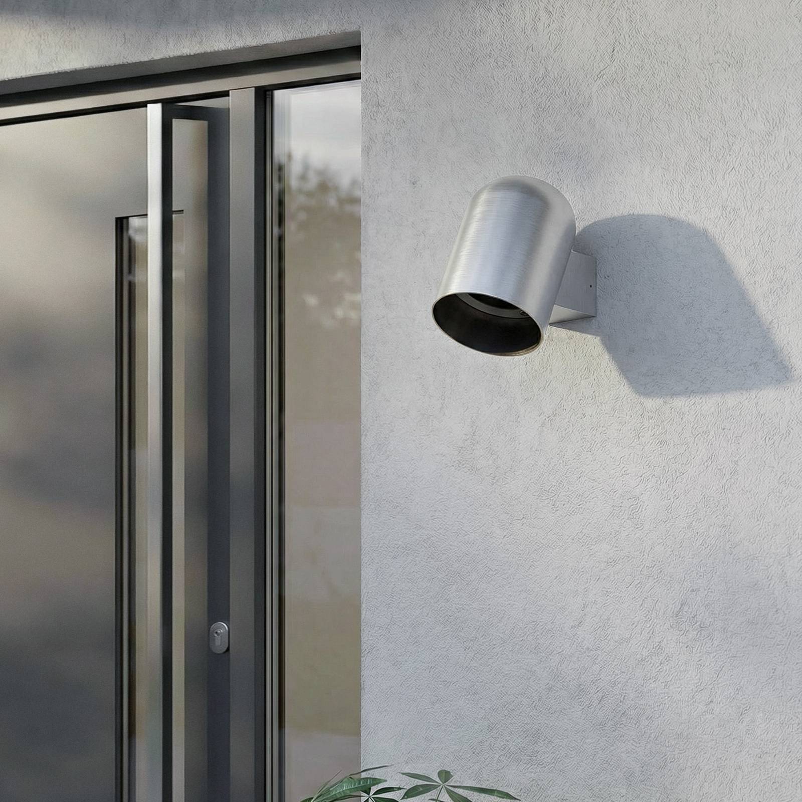 Lindby Kinkiet zewnętrzny Lupil, aluminium, metal, GU10, IP44