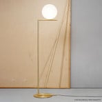 FLOS IC F2 floor lamp brushed brass