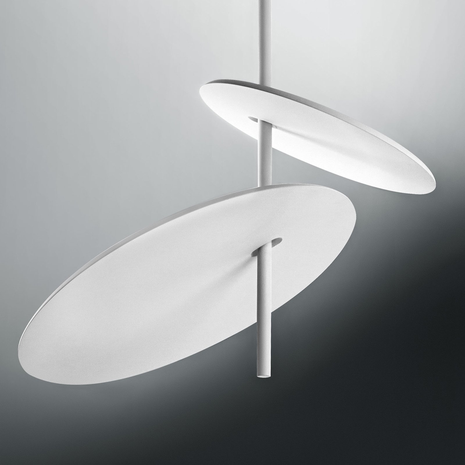 Designerska lampa sufitowa LED Lua, biała