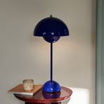 &Tradition Virágcserép VP3 asztali lámpa, kobaltkék