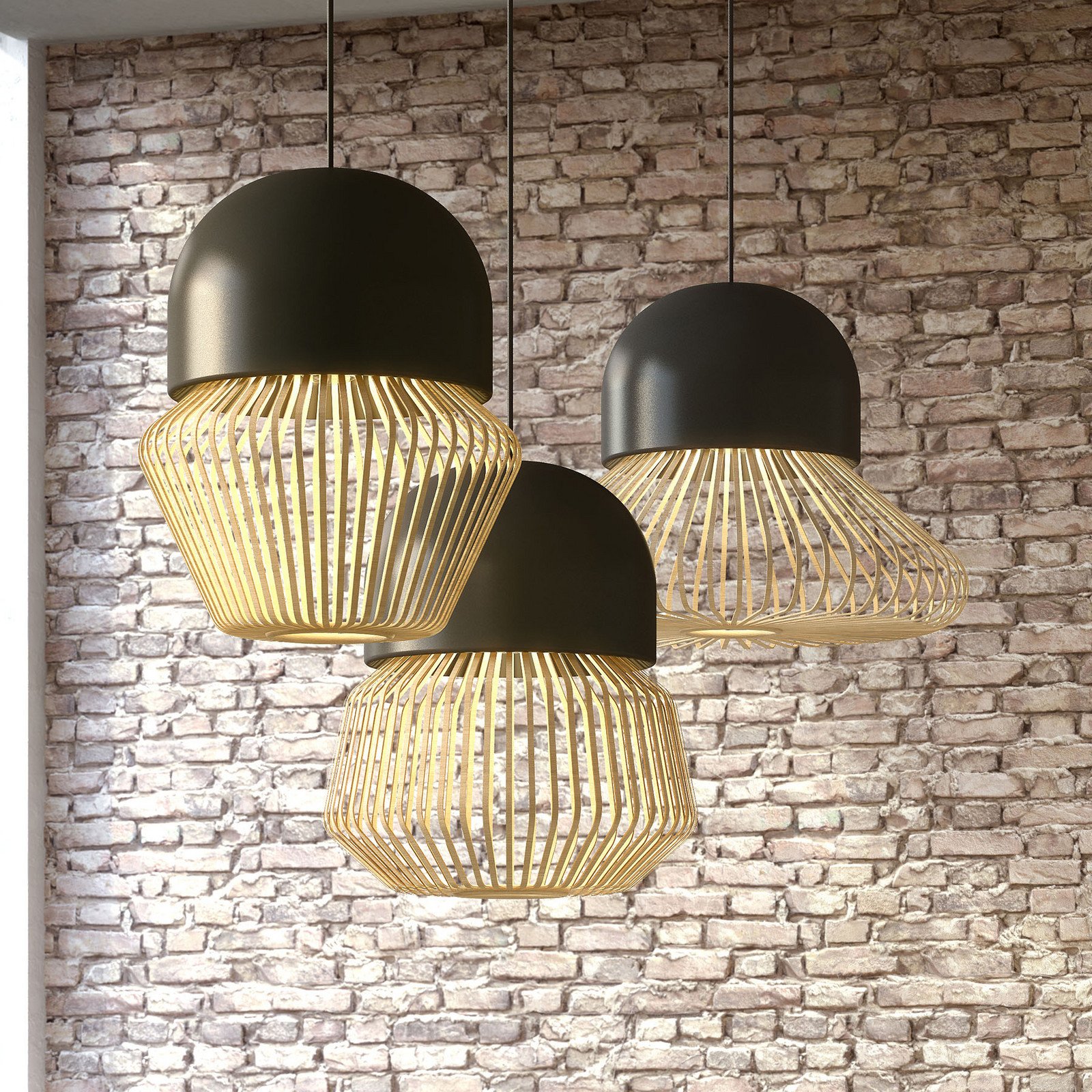 Forestier Anemos S lampă susp. 35 cm gri închis
