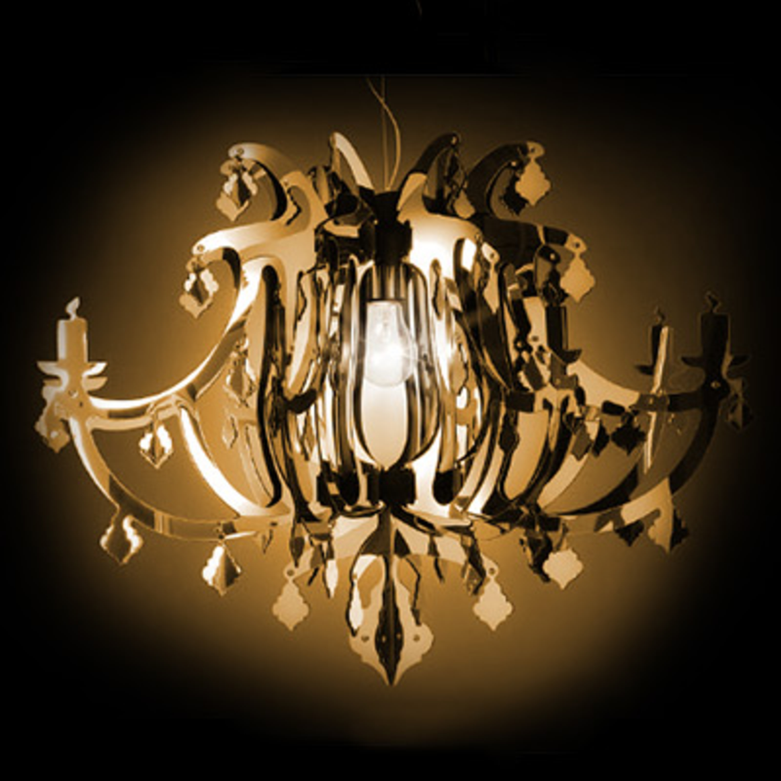 Slamp Ginetta - designer-hængelampe, guld