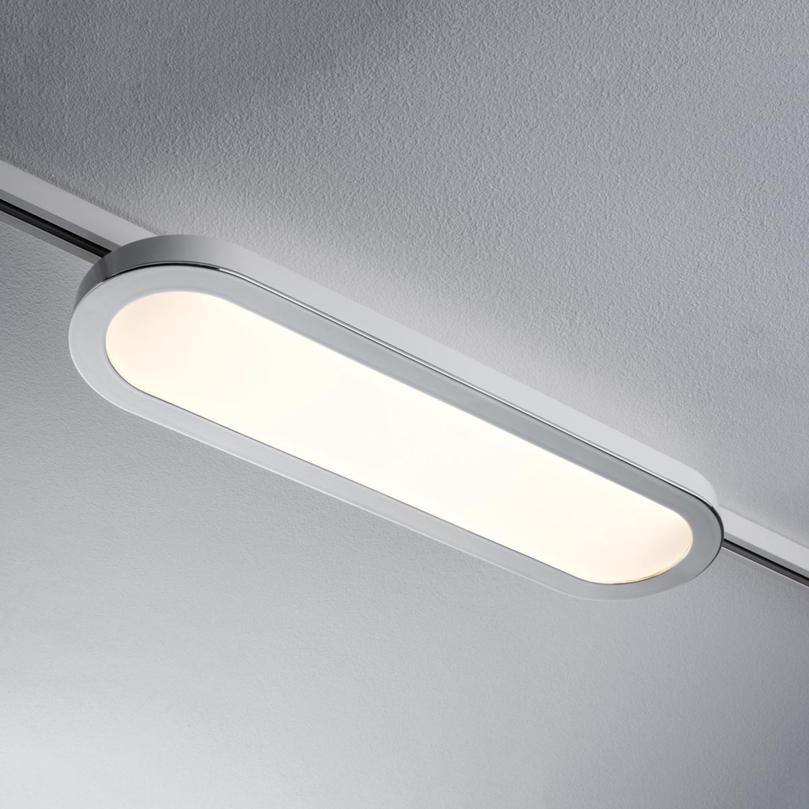 Paulmann URail Board LED panel in white, for Living / Dining Room, die-cast aluminium, 7 W, energy efficiency: A+, L: 38 cm, W: 11 cm, H: 3.5 cm