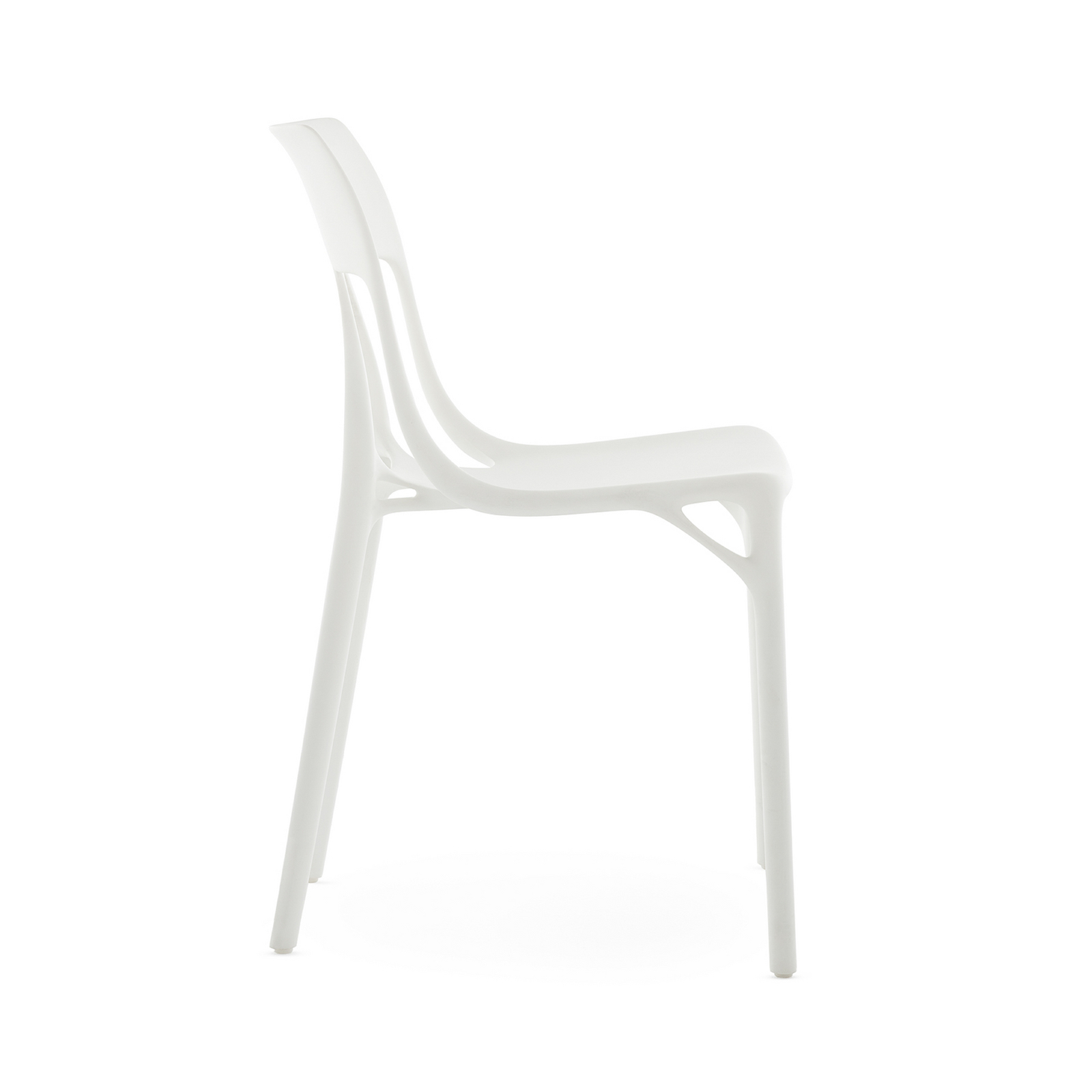 Chaises A.I. Lite, blanches, hauteur 80 cm, lot de 2 - Kartell