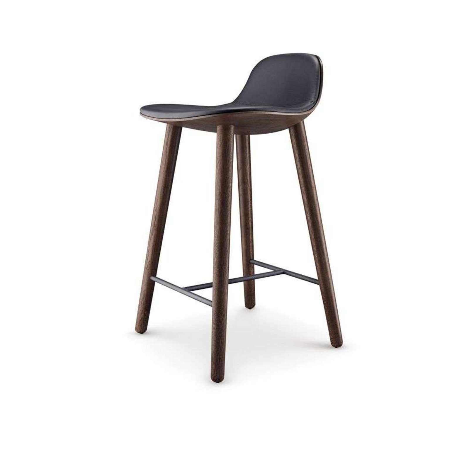 Abalone Stool H65 Smoked Oak/Black - Eva Solo