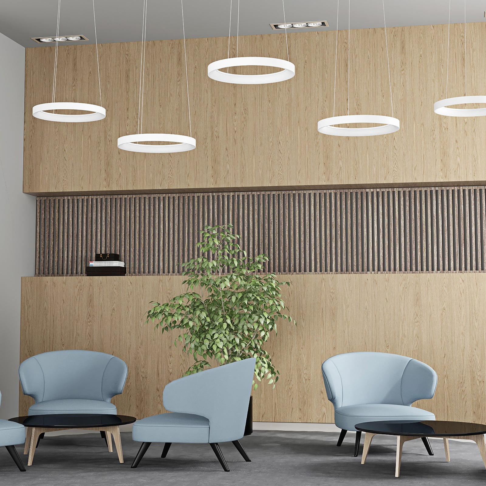 Vivy LED lógó világítás, fehér, Ø 38 cm, fém - Arcchio