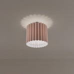 Taklampe Aria, capucino, mikrofiber, E27