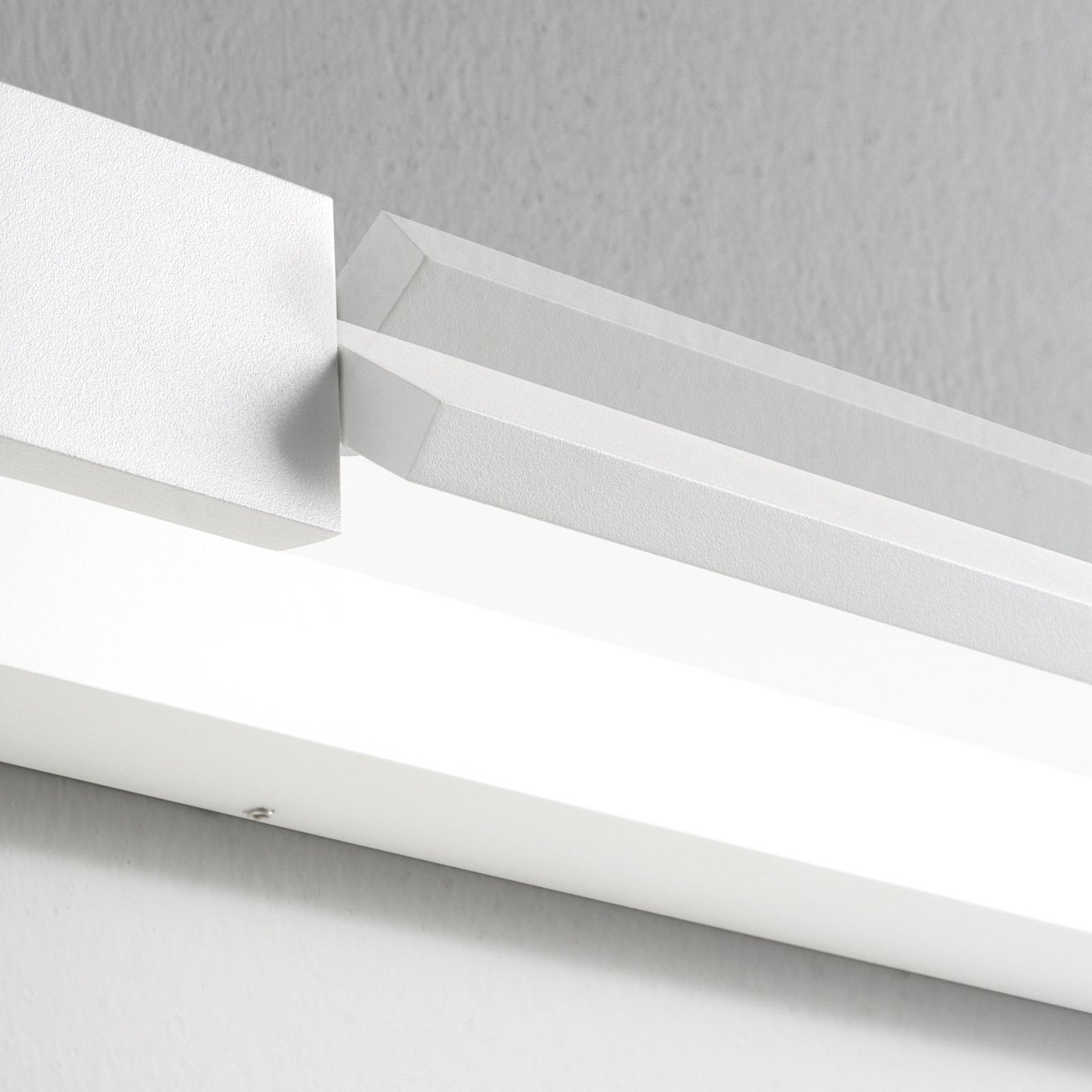 Ideal Lux LED-væglampe Balance hvid, metal, bredde 45 cm