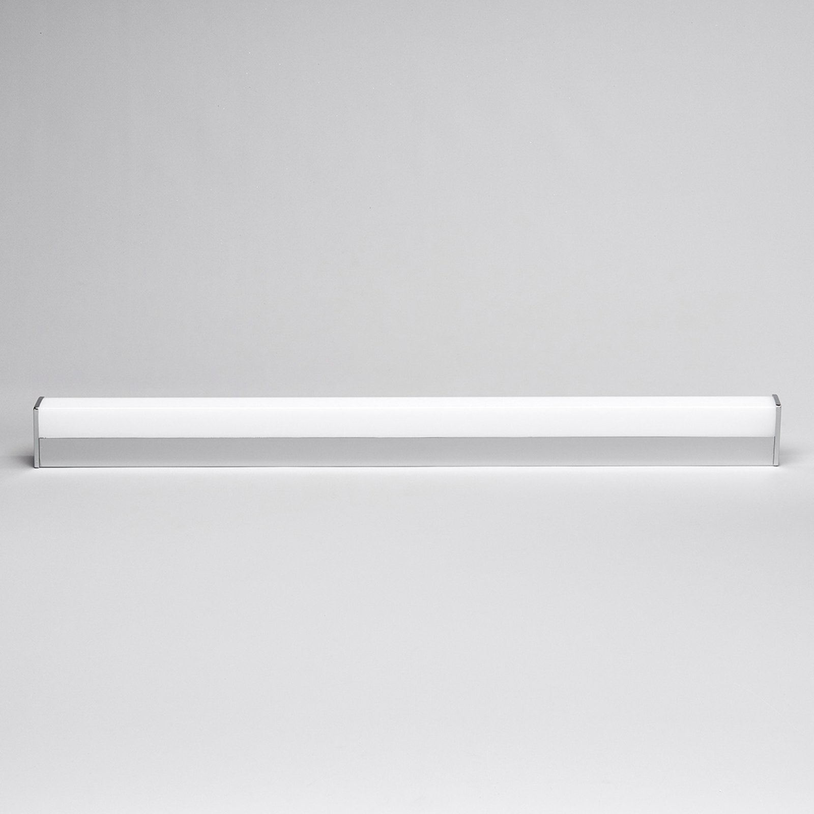 Lindby LED-Wandlampe Philippa, eckig, 89 cm, chrom, IP44