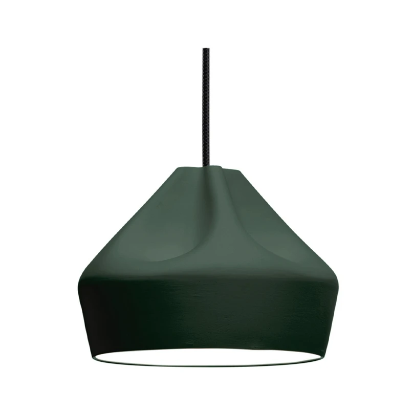 MARSET - Pleat Box 24 LED Suspension Sombre Vert/Blanc