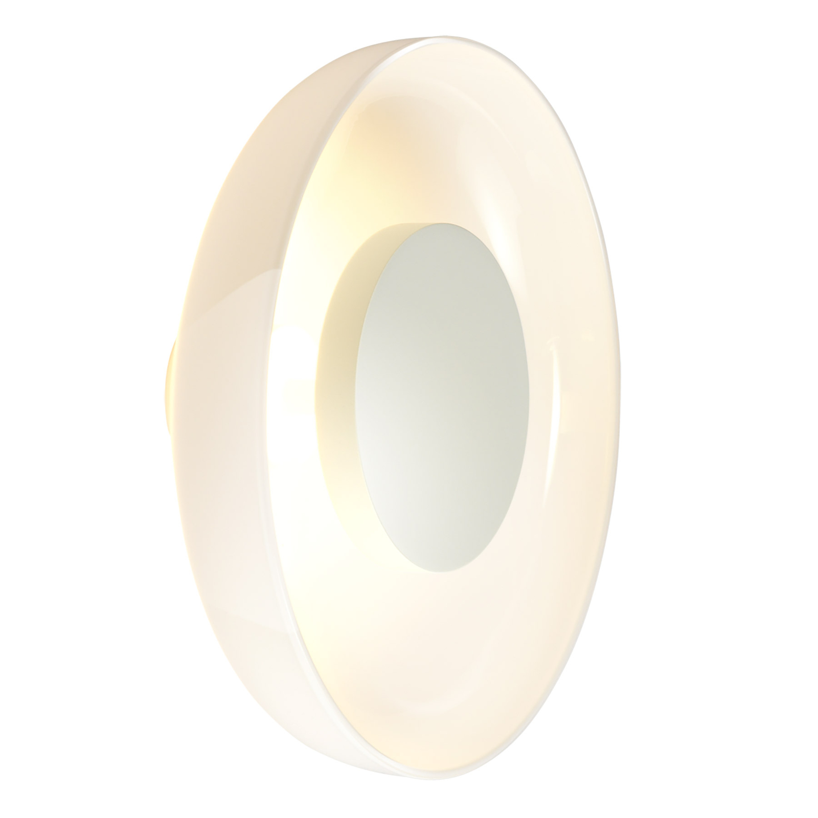 MARSET Aura LED wandlamp, Ø 25 cm, opaal