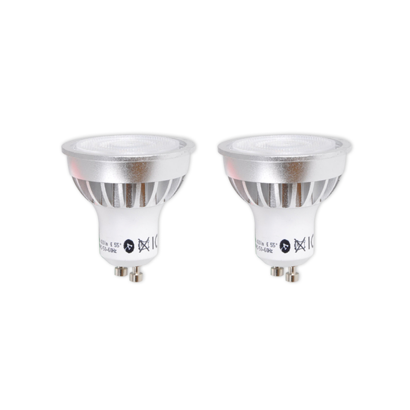 GU10 5 W 830 reflector LED bulb 55° 2-pack