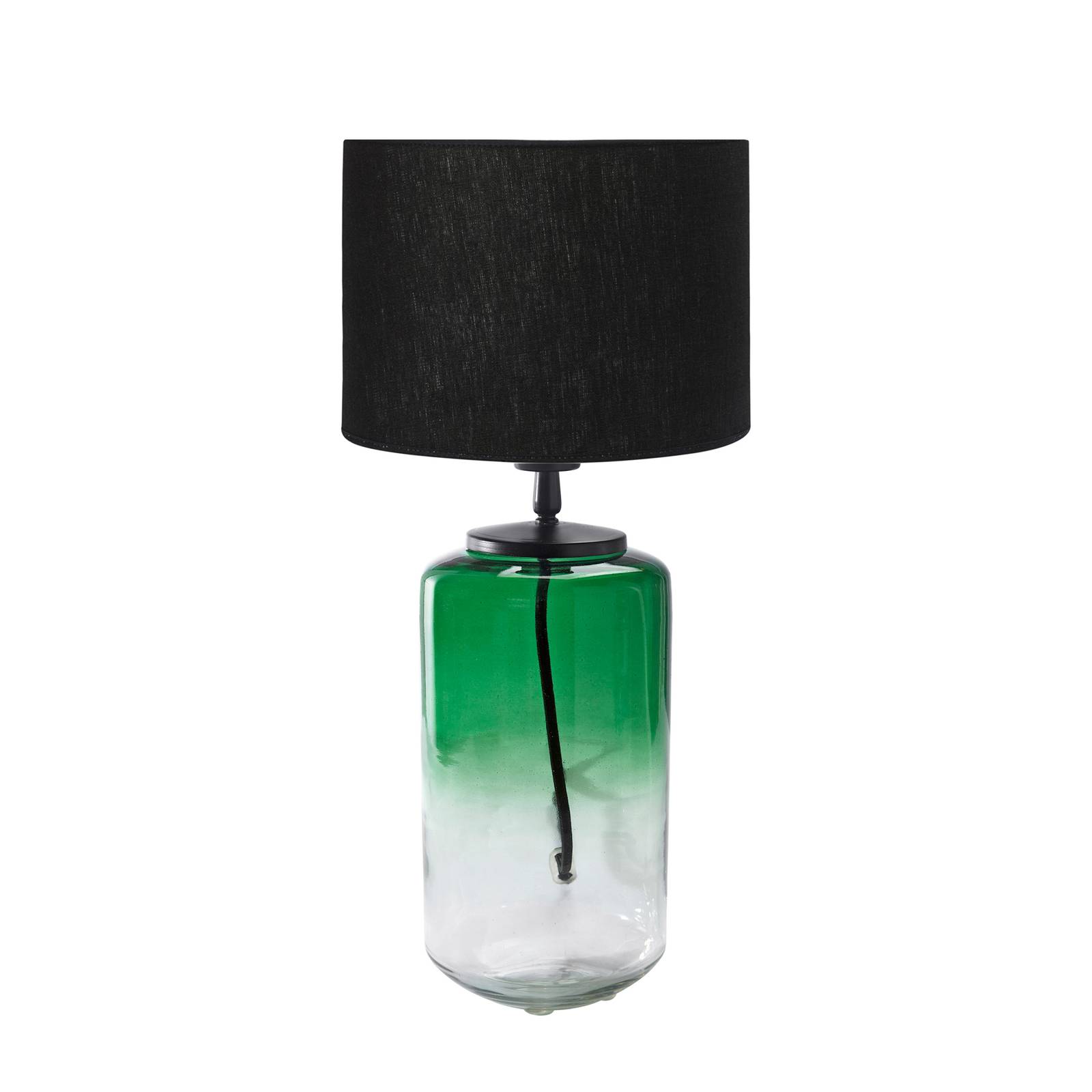 PR Home Gunnie bordlampe, glasfod grøn/klar
