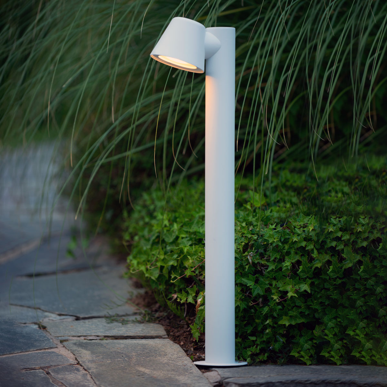 Lampione LED bianco Dingo con GU10-LED