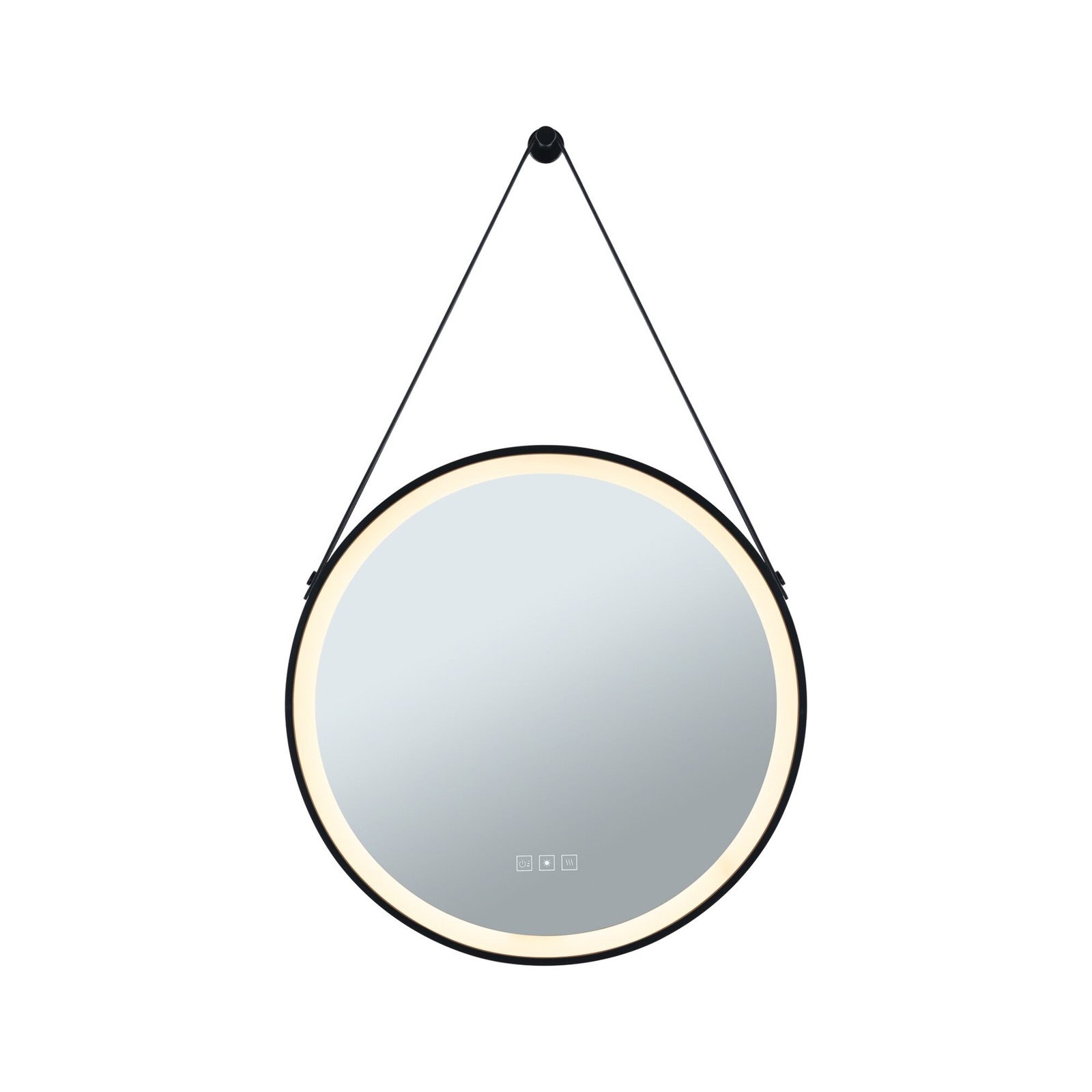 Mirra LED Illuminated Tükör IP44 Dim. Black/Mirror - Paulmann