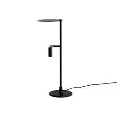 LED da tavolo Kelly, spot regolabile nero/nichel