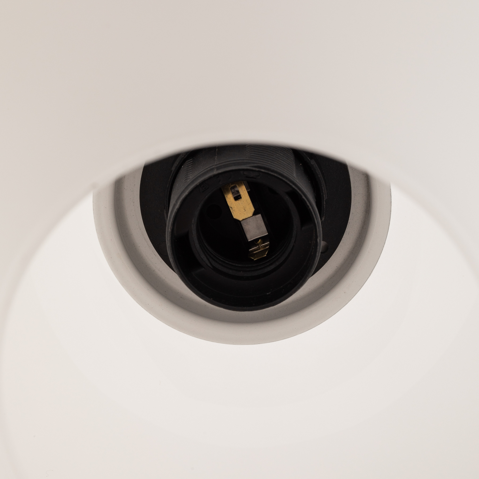 Lampa wisząca Kaja z kulą szklaną opal, Ø 20 cm