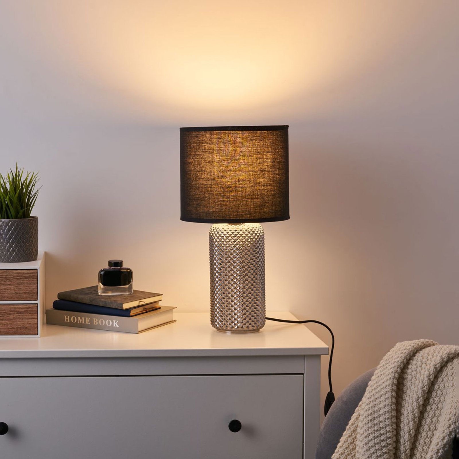 b and q table lamp shades