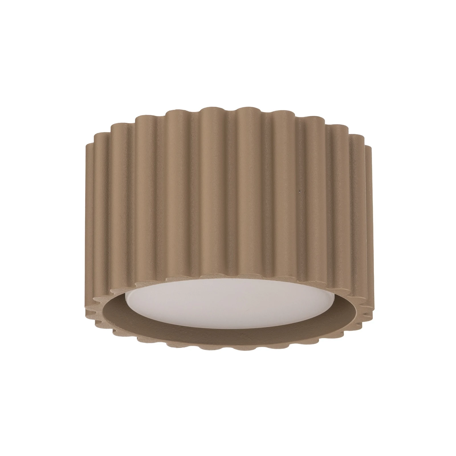 Taklampe Aura 1, taupe, 1 lyskilde, Ø 10 cm, GX53