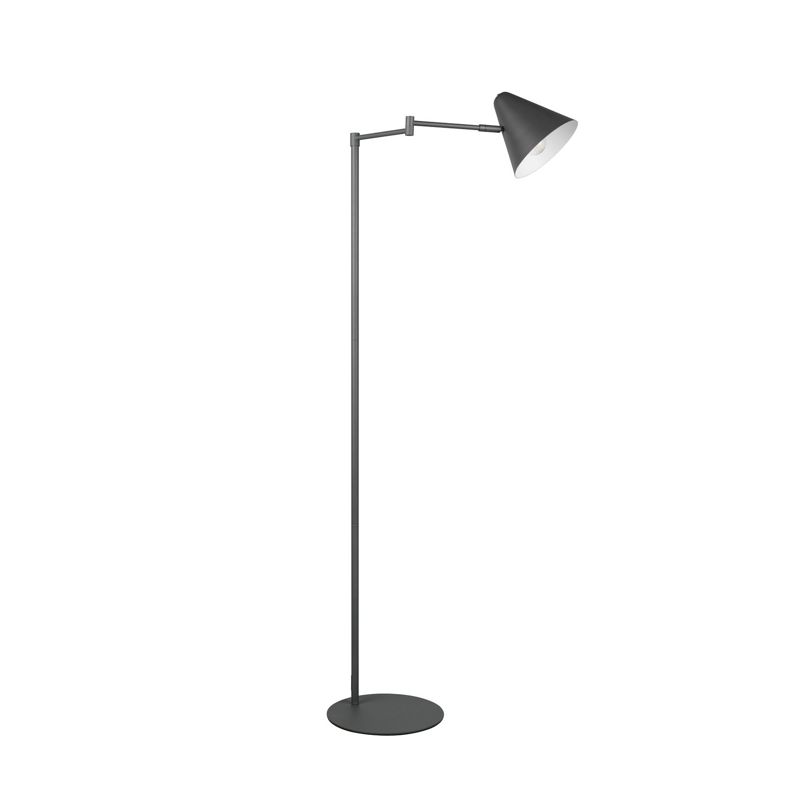 Vloerlamp Cosima, antraciet, hoogte 126 cm, metaal Vloerlamp Cosima, antraciet, hoogte 126 cm, metaal
