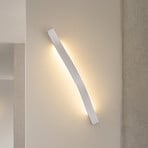 Lindby LED nástěnné světlo Alvon, stříbrné, výška 50 cm, kov